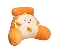 B Baosity Coussin de Lecture pour Lit, Coussin D'assise pour Le Dos, Coussin de Canapé avec Accoudoirs et Tour de Cou Amovible pour Lire Ou Regarder La Télé, L Pain grillé