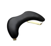 B Baosity Coussin de Main pour Ongles Repose-main Manucure Coussin Ergonomique Antidérapant Matériau PU Pieds Métal Design Papillon Adapté Aux Professionnels Ét, Noir
