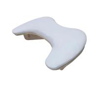 B Baosity Coussin de Main U Forme Support pour Manucure Repose-main Ergonomique Amovible Bois et Similicuir Confort Maniucure Adapté Aux Professionnels et Chez, blanc
