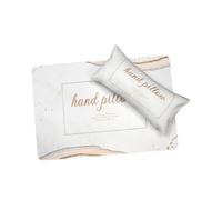 B Baosity Coussin de Nail Art Repose-main Détachable Support Ergonomique En Cuir PU Lavable Tapis de Manucure Doux Confortable Adapté Salon Domicile, Beige