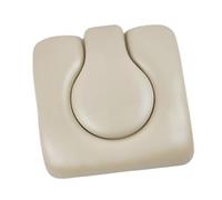 B Baosity Coussin de Siège Commode Universel En Cuir PU Doux Rembourrage Éponge Déhoussable Facile à Nettoyer et Installer Confort Supplémentaire pour Adultes S, Gourde Beige