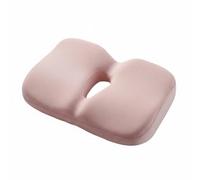 B Baosity Coussin de Siège Memoire avec Soutien Ergonomique Disposition de la Pression Centre Creux Ventilé Matériau Lentement Réactif Booster pour Élève, Rose