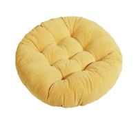 B Baosity Coussin de Sol Moelleux et Confortable pour Fauteuil Hamac, Coussin de Sol en Velours Côtelé, Coussin D'assise pour Salon et Chambre à Coucher, Jaune