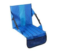 B Baosity Coussin de Sol Pliable, Chaise de Sol Portable avec Dossier, Coussin Rembourré, Tissu Oxford, Convient pour Le Camping, La Pêche, Les Concerts et Les, Bleu