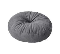 B Baosity Coussin de Sol Rond, Confortable et Décoratif, en Velours Côtelé Résistant à l'usure, Idéal pour Une Utilisation Intérieure Ou Extérieure, Parfait, Gris