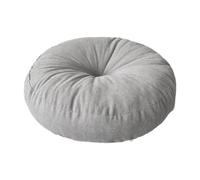 B Baosity Coussin de Sol Rond, Confortable et Décoratif, en Velours Côtelé Résistant à l'usure, Idéal pour Une Utilisation Intérieure Ou Extérieure, Parfait, Gris Clair