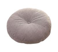B Baosity Coussin de Sol Rond Galette de Chaise Pouf D'Assise Coussin de Méditation en Lin Confortable Approprié pour Le Salon La Chambre et Le pour Adulte, Gris Clair