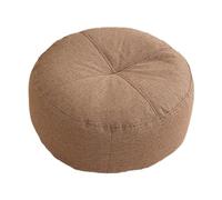 B Baosity Coussin de Sol Rond, Moelleux et épais, Petit et Confortable, Idéal pour La Méditation, pour Adultes et Enfants, Brun