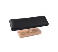 B Baosity Coussin Main pour Ongles Repose Main Manucure Support Main Anti Glisse Accessoire Manucure Cuir Pu Bois Outil Confortable Adapté Femme Salon Maison, noir