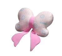 B Baosity Coussin Nœud Papillon Oreiller Décoratif Rembourrage Doux Accessoire Maison Moderne Papillon Motif Créatif Adapté à la Détente Décoration de, 40 Cm Rose