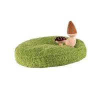 B Baosity Coussin pour Chat Confortable pour L'automne et l'hiver, Fond Antidérapant, Décor Champignon, pour Chiens Caniches et Poméraniens