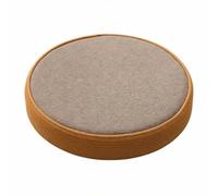 B Baosity Coussin Sol Tressé Ferme Pouf Rond, Diamètre 40 Cm, Hauteur 10 Cm, Bleu Gris