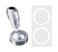 B Baosity Couvercle de Bouton de Démarrage Moteur Start Stop Levier de Décoratif Accessoire Intérieur en Alliage de Zinc Résistant Approprié pour, Argent