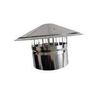 B Baosity Couvercle de Cheminée Anti-pluie, Protection Pratique et Résistante à La Pluie pour Cheminée et Conduit D'aération Extérieur, Diamètre de sortie 75 mm