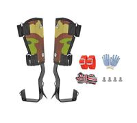 B Baosity Crampons D'élagage avec 2 Sangles de Cheville, Verticale en Acier, équipement Robuste pour des Fruits, 1 Pointe