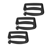 B Baosity Crochet Sangle Webbing Clip Boucle Paracorde Mousqueton Accessoire Sac Léger Métal sans Rouille pour Randonnée Escalade Camping Fixations Ceint, Rectangulaire 3pcs