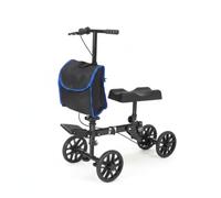 B Baosity Déambulateur à Genou Chariot de Soutien Scooter Cart Appareil de Marche avec Roues 8 Pouces Antidérapantes Cadre Métal et Planche Avant Coussin