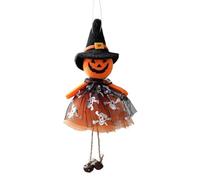 B Baosity Décoration d'halloween Ornement Suspendu Sujet Peluche Pendentif Décoratif Embellissement de Fête en Tissu pour Célébrations et Murs, Citrouille