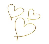 B Baosity Décoration Murale En Forme de Cœur, œuvre D'art, Décoration Intérieure, élégante et Moderne pour Chambre à Coucher, Cœur D'amour pour Bureau, Or