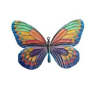 B Baosity Décoration Murale Papillon Plaque Murale En Fer Accent Décoratif Œuvre D'Art pour Égayer Les Murs de Votre Maison Approprié pour La Salle à Manger Le, Bleu