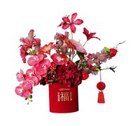 B Baosity Décoration pour Le Nouvel An Chinois avec Fleurs Artificielles En Pot, Ornement Cadeau, Composition Florale de Fausses Plantes En Pot pour Hôtel de Va, Style B