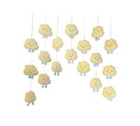 B Baosity Décorations Suspendues, Rideau de Porte, Ornements 3D Créatifs pour La Maison, Les Fêtes, Les Mariages, La Chambre Ou Les Soirées, JAUNE