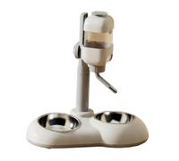 B Baosity Distributeur Automatique Nourrisseur Abreuvoir Récipient Bol Réglable avec Dispositif de Contrôle du Débit Destiné Aux Animaux Chats Chiens Lapins Pou, Brun