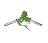 B Baosity Distributeur de Carburant Manuel Compteur Buse Jauge Construction Métallique Bec Inox Afficheur Analogique pour Volumes Mesurés Remplissage d'Huiles Légères Garage Service Mobile, 19mm