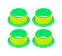 B Baosity Distributeur de Film étirable En Lot de 4 avec Support Manuel et Protège-doigts, En Polypropylène Antidérapant, 76mm, Vert Jaune