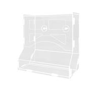 B Baosity Distributeur d'herbe, Mangeoire Verticale Transparente Spacieuse pour Animaux, étagère à Fourrage pour Animaux de Compagnie, Hygiénique pour, 22.5x14x24cm