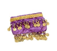 B Baosity Écharpe de Danse pour Chien Jupe Fantaisie Chaîne de Taille Créative en Polyester Léger et Sequins Brillants Costume Confortable Adaptée pour Animaux, Violet