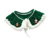 B Baosity Écharpe Tissée à La Main, écharpe Tricotée à La Main pour Animaux de Compagnie, Collier pour Chaton, Bavoir Au Crochet pour Chiot, Accessoires et Déco, Vert M
