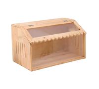 B Baosity Éleveuse à Poussins, Cage à Cailles, Robuste, Habitat pour Petits Animaux, Incubateur en Bois pour Canards, Cailles, Poussins, Hamsters, 50x30x30cm