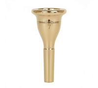 B Baosity Embouchure Trompette Becs Embout Embouchure Instrument Bouche en Laiton Matériau Laiton Ergonomique Bord Large Confort Lèvres Contrôle Du Souffle, Doré
