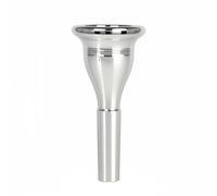 B Baosity Embouchure Trompette Becs Embout Embouchure Instrument Bouche en Laiton Matériau Laiton Ergonomique Bord Large Confort Lèvres Contrôle Du Souffle, Argenté