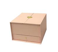 B Baosity Empty Flower Box Originale pour Arrangement Floral Boîte Cadeau avec Mécanisme Lift Unique Solution pour Emballage Bonbons et Fleurs Coffret Papier Dé, Rose