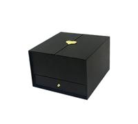 B Baosity Empty Flower Box Originale pour Arrangement Floral Boîte Cadeau avec Mécanisme Lift Unique Solution pour Emballage Bonbons et Fleurs Coffret Papier Dé, Noir