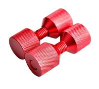 B Baosity Ensemble de 2 Chevilles à 2 Trous de 1-1/8 Po, Multifonctionnelles, En Aluminium avec Finition Professionnelle.