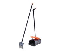 B Baosity Ensemble de 2 Pelles à Déjections Canines avec Plateau et Râteau, Pelle à Litière Robuste, Portable et Polyvalente