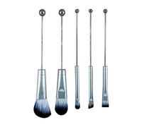 B Baosity Ensemble de 5 Pinceaux de Maquillage, Comprenant Un Pinceau Biseauté En Fibres Synthétiques Douces et Un Kit D'outils de Maquillage.