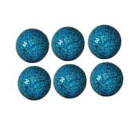 B Baosity Ensemble de 6 Boules Décoratives En Verre, pour Table Basse, Bleu