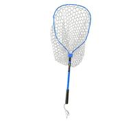 B Baosity Épuisette de Pêche Pliante Filet de Pêche Télescopique Filet Rétractable avec Manche Aluminium Douce pour Attraper Relâcher Poissons Adapté Pêc, Bleu