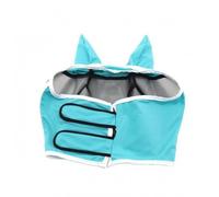 B Baosity Equine Headgear Protège-tête Cheval Maillage avec Ouverture Yeux Fermeture Adaptative Polyvalent pour Stalle Sortie Entraînement, Bleu, M