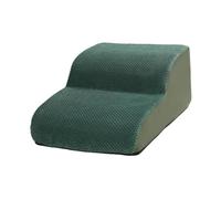 B Baosity Escalier pour Chien et Autres Animaux de Compagnie, Idéal pour Les Lits Hauts et Les Canapés. Housse Lavable et Douce, 2 Marches pour Chats, Chiens âg, Vert