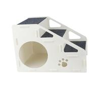 B Baosity Escalier pour Chien, Marchepied Antidérapant, Portable et Amovible, Rampe pour Animaux de Compagnie, Escalier pour, pour Lits Hauts, Petits, 3 étapes
