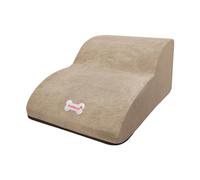 B Baosity Escalier pour Chien Rampe Double Niveaux Marche pour Animaux Domestiques Tissu Corduroy Housse Antidérapante Convient à Chambre Salon Lit, Kaki