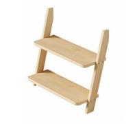 B Baosity Étagère Inclinée | Compacte, Étagère Échelle en Bois, Verte, pr lon, Chambre, 2-Niveaux
