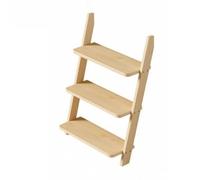 B Baosity Étagère Inclinée | Compacte, Étagère Échelle en Bois, Verte, pr lon, Chambre, 3-Niveaux