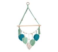 B Baosity Étagère Murale en Bois, Présentoir en Tapisserie Tissée, Décoration Murale à Suspendre pour La Cuisine.