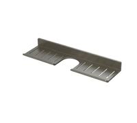 B Baosity Étagère Murale Salle de Bain Support Évier en Aluminium avec Ouverture Robinet Plateau Organisateur Rangement Design Plat Rectangulaire Rebords, 50CM